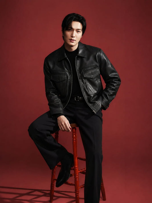 Premium Classic Black Leather Jacket